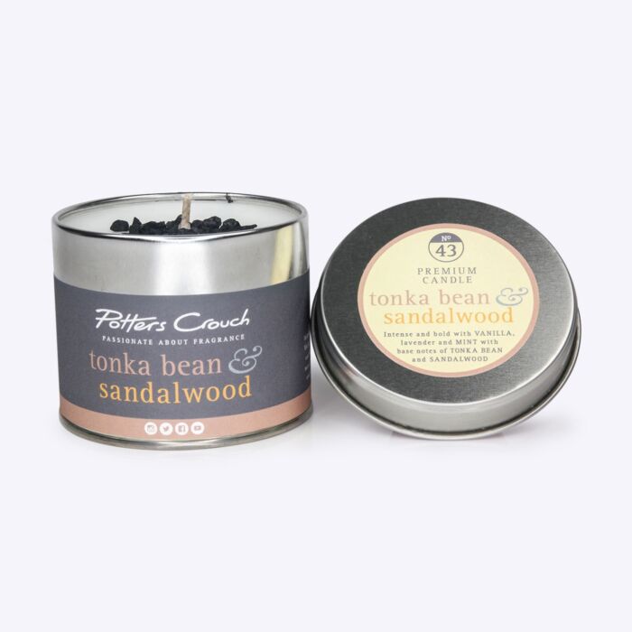 Potters Crouch - Candle Tin - Tonka Bean and Sandalwood